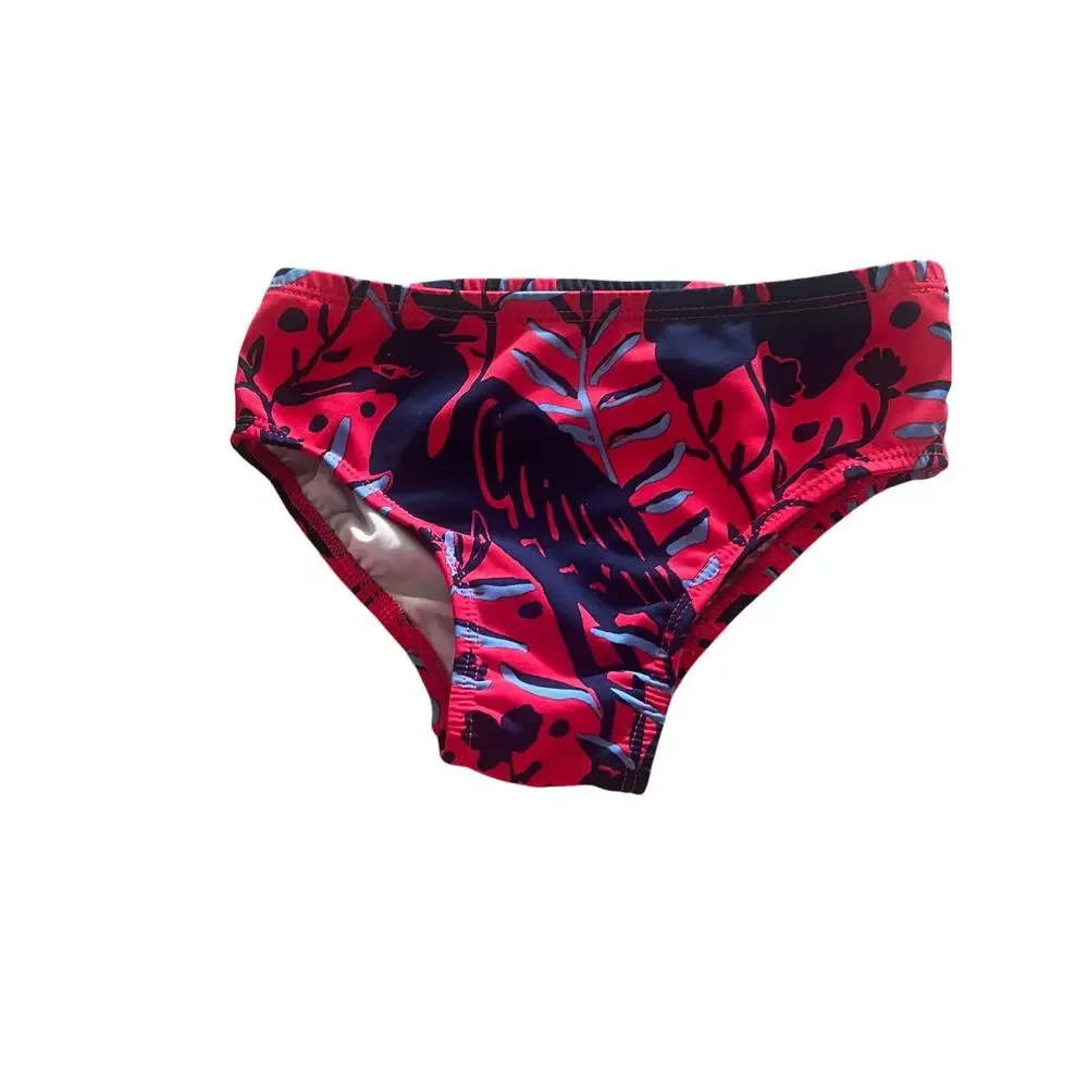 Lilly Pulitzer Bobby Rashguard Set Up Size 3 Ruby Red Heron My Own